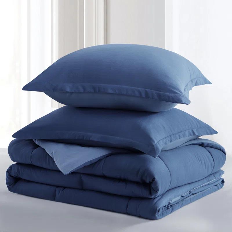 Aisbo Prewashed Microfiber Reversible Comforter Set