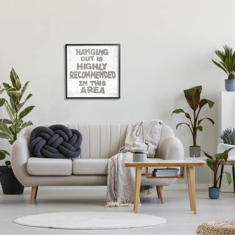 Stupell Industries " Rustic Hanging Out Phrase "