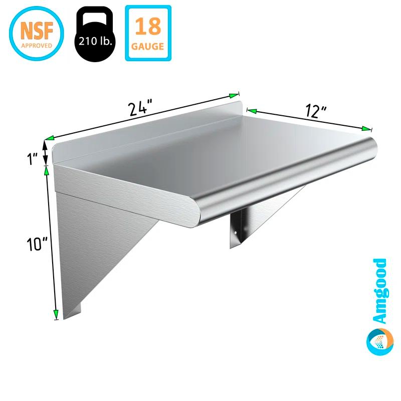 Amgood Amgood 1 Shelf Wall Mounted Shelf