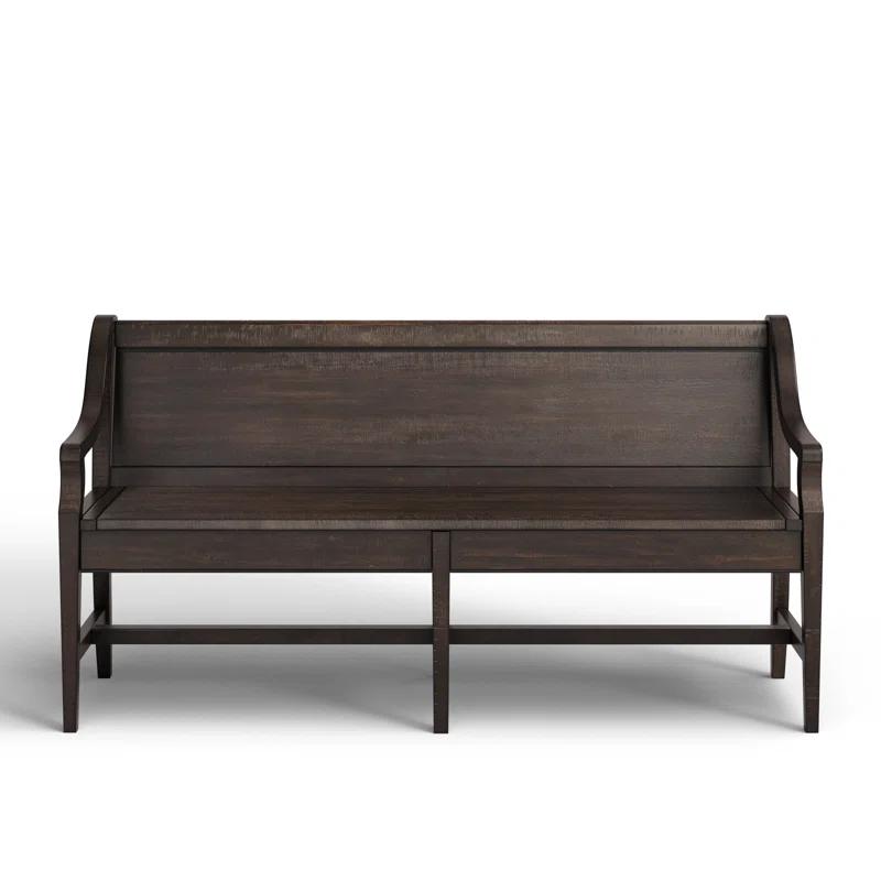 Tama Wood Bench w/ Back