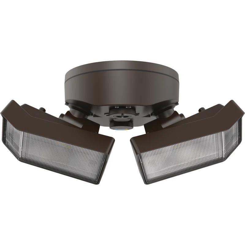 Lithonia Lighting 2 - Head Hardwired Dusk to Dawn Outdoor Security Flood Light