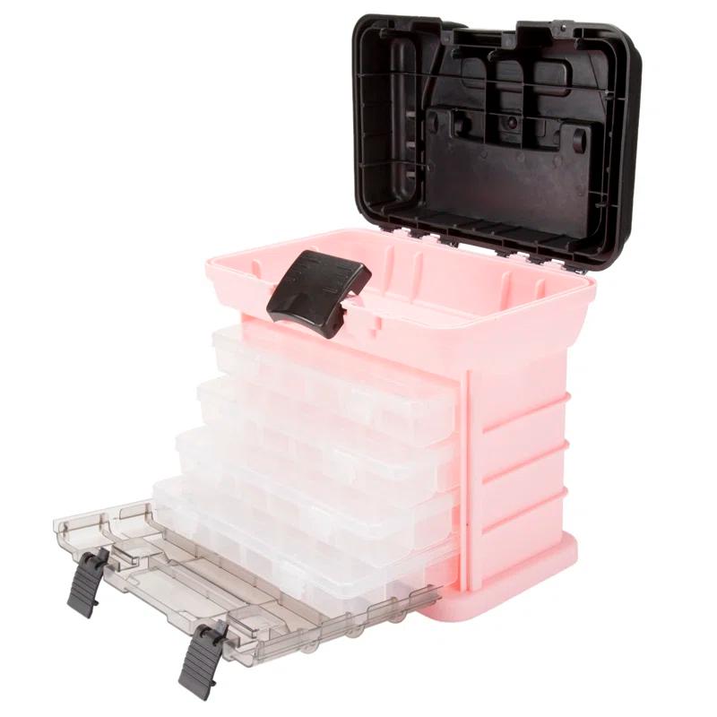 Stalwart Stalwart Portable Tool Box - Small Parts Organizer and Customizable Compartment for Hardware, Crafts