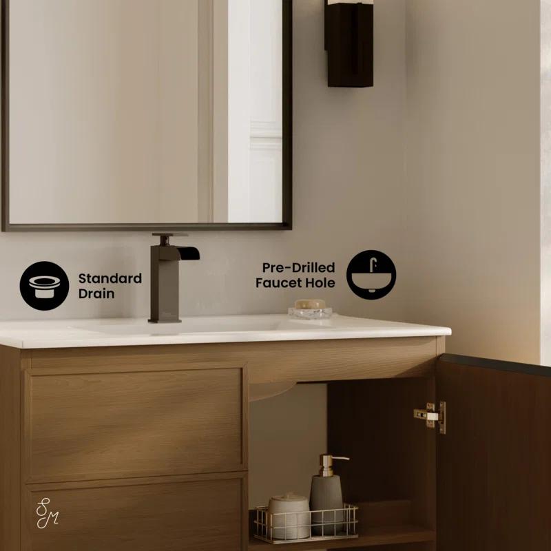 Swiss Madison St. Tropez 36" Freestanding Bathroom Vanity With Sink Top