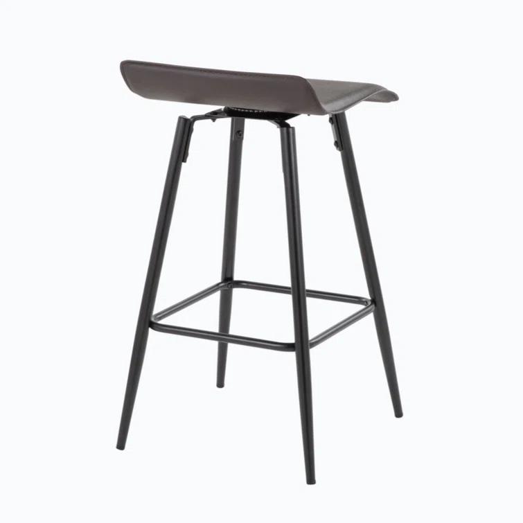 Wenty Upholstered Counter Stool with Metal Frame (Set of 2)