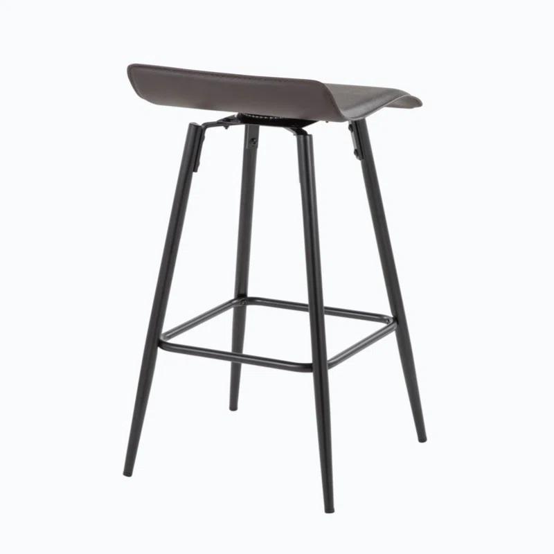 Wenty Upholstered Counter Stool with Metal Frame (Set of 2)