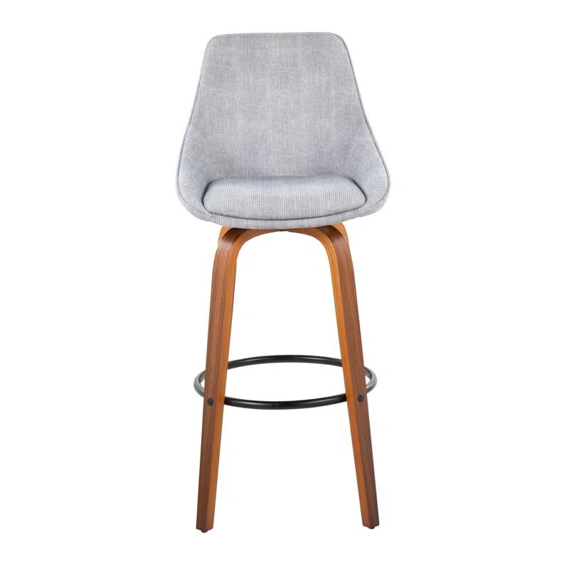 LumiSource Swivel Upholstered Counter Stool