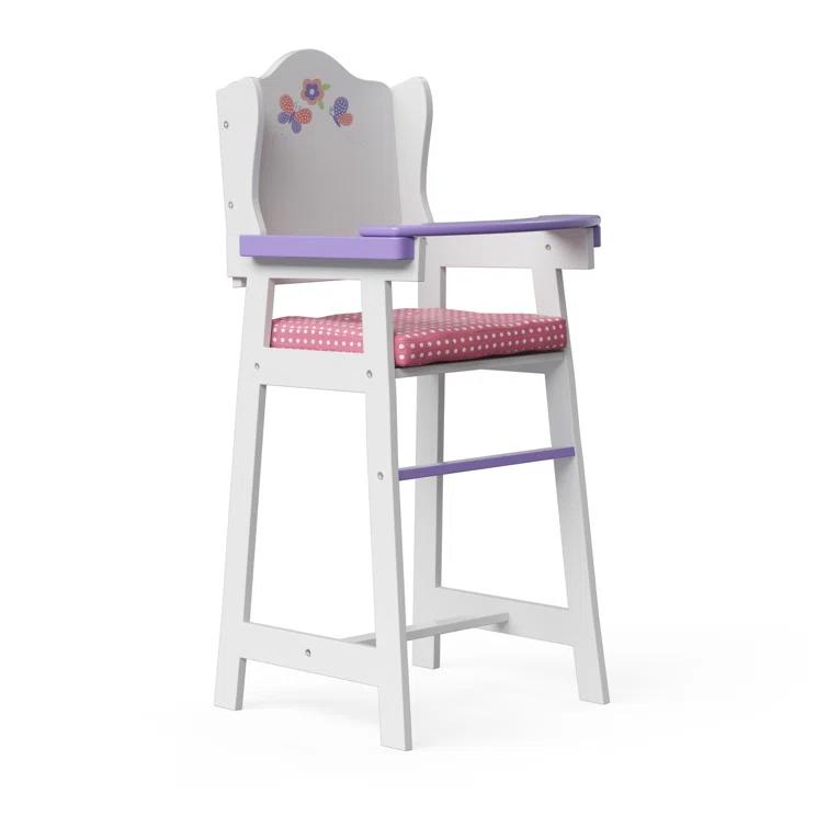 Teamson Kids Olivia's Little World Wooden Baby Doll High Chair