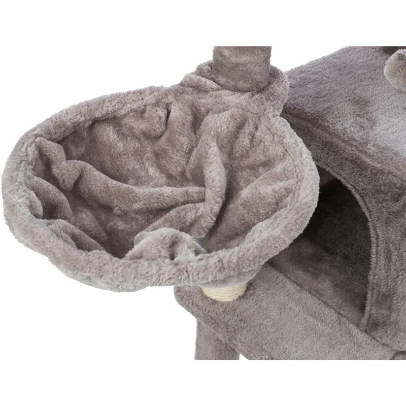 TRIXIE TRIXIE Pepito 39.4" Cat Tower, 3-Level Cat Tree with Sisal Scratching Posts and Ramp, Plush Condo and Hammock