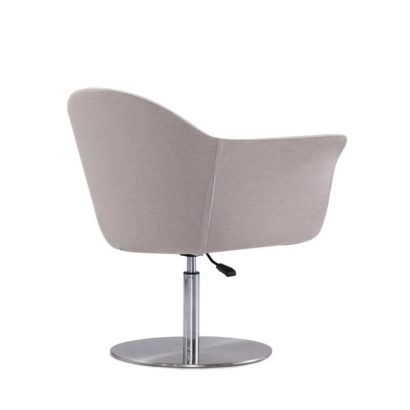 Orren Ellis Hillian Upholstered Swivel Armchair (Set of 2)