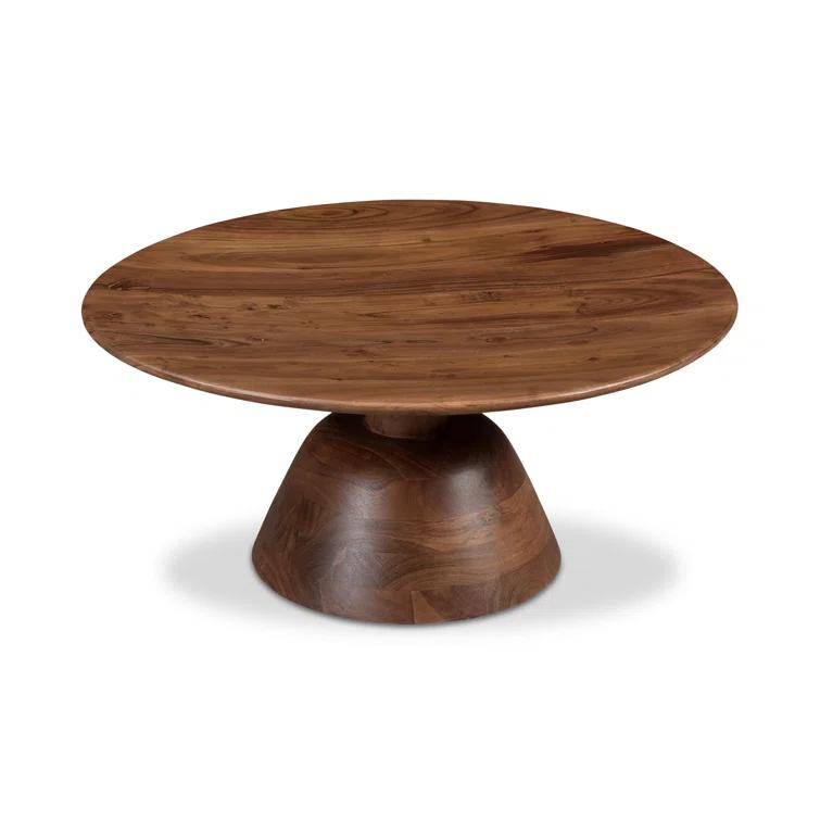 Dalton Round Coffee Table - Dark Acacia