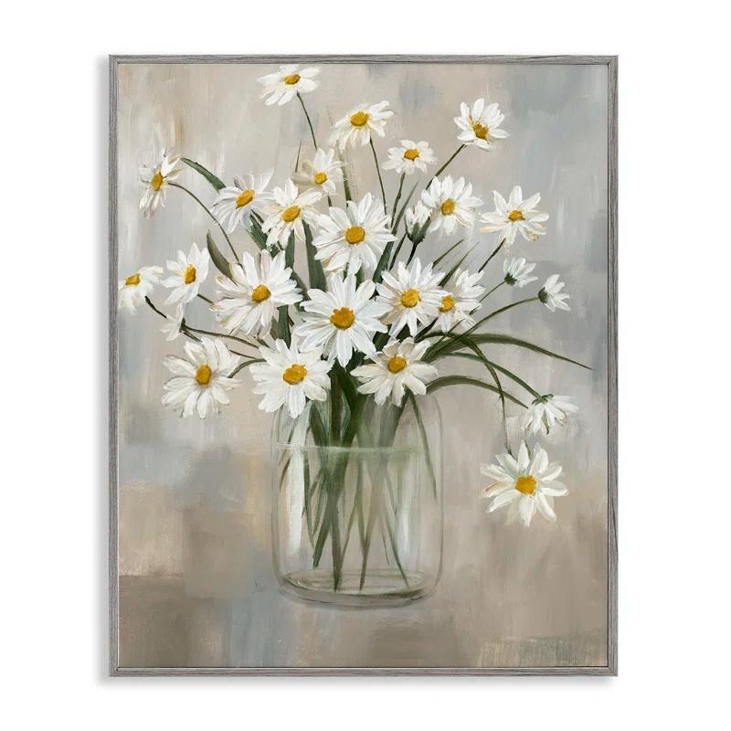 Stupell Industries Daisy Bloom Bouquet Potted Flowers Abstract Pattern by Nan - Painting
