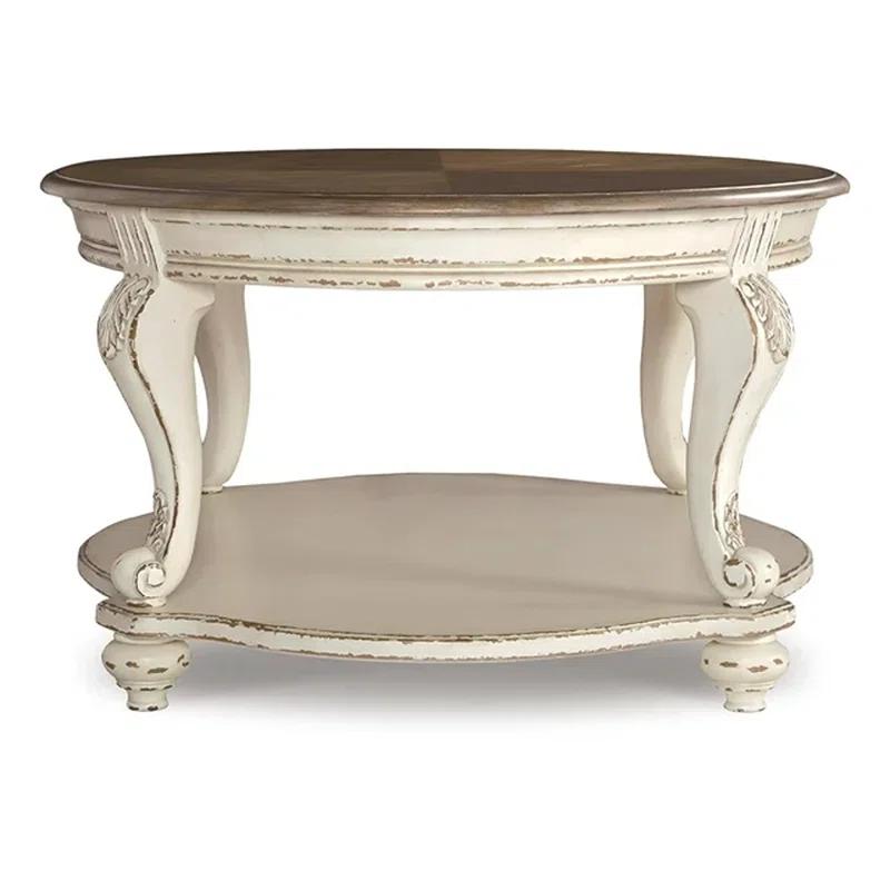 Signature Design By Ashley Casual Realyn Coffee Table White/Brown
