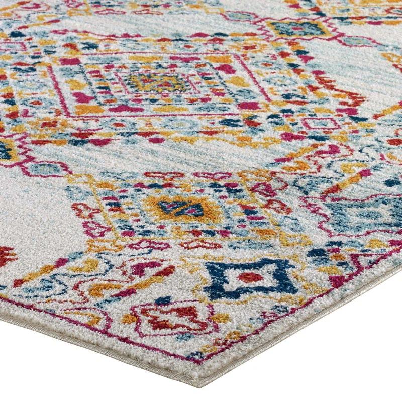 Modway Modway Entourage Khalida Distressed Vintage Floral Lattice Area Rug