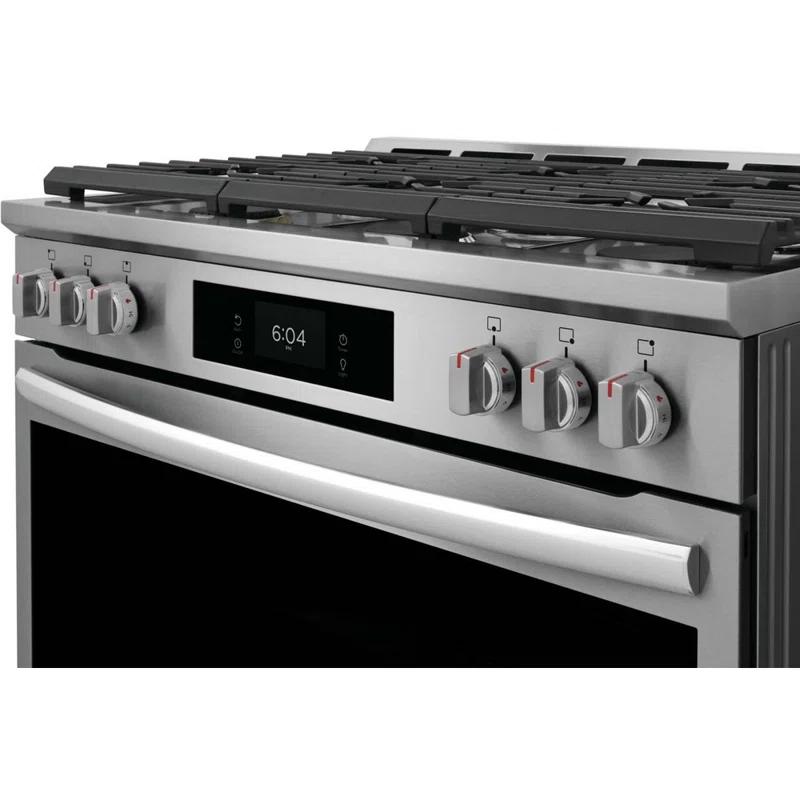 Frigidaire Gallery Frigidaire Gallery 30" 4.6 Cubic Feet Smart Dual Fuel Free Standing Range with 6 Burners GCFD3661AF