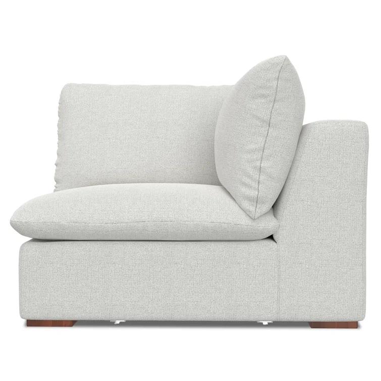 AllModern Maud Modular Sofa and Ottoman Set 125-inch-wide L-Shaped Sofa and Matching 36-inch-wide Table Ottoman for Living Room | Wayfair