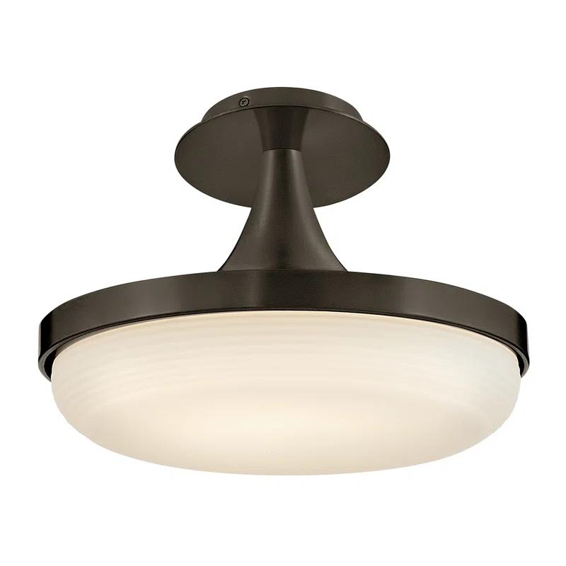 Elsa Integrated LED Convertible Pendant w/ Cased Opal Glass