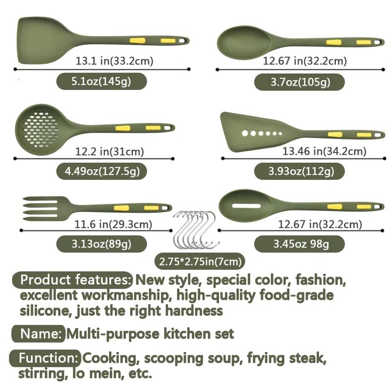 Wuyi Silicone Utensil Set