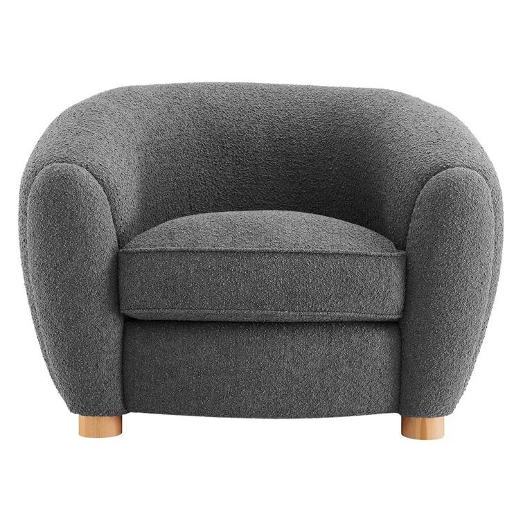 Modway Modway Abundant Boucle Upholstered Fabric Armchair