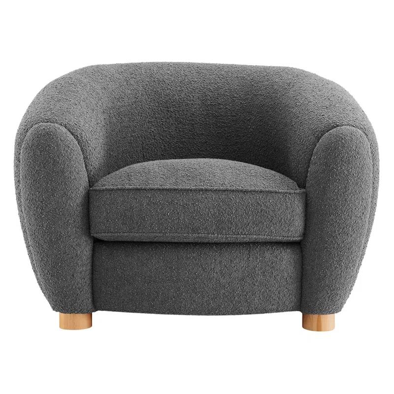 Modway Modway Abundant Boucle Upholstered Fabric Armchair