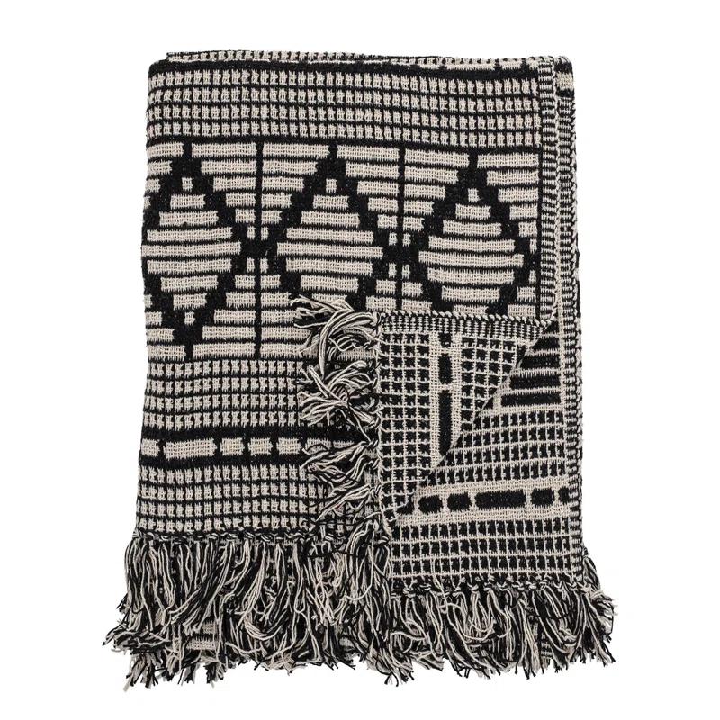 Bloomingville Hand Woven Throw Blanket