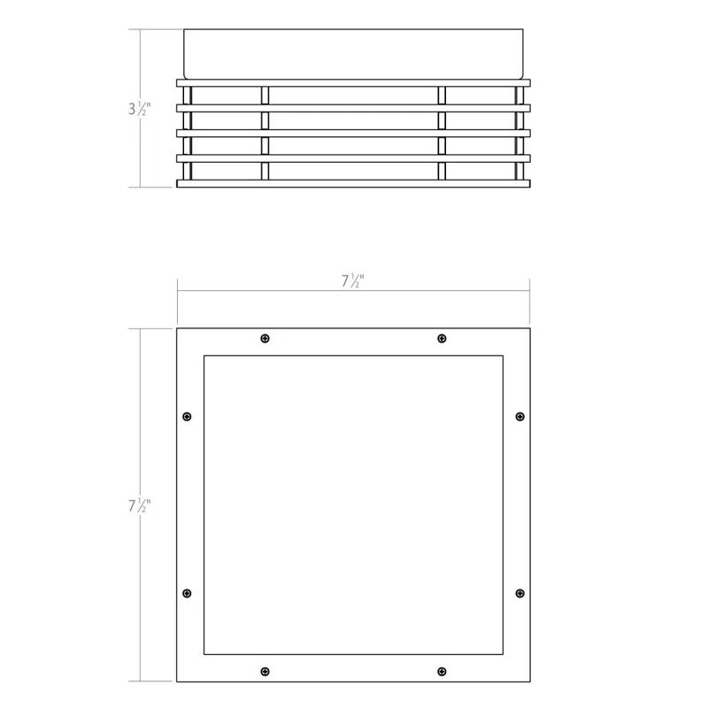SONNEMAN Marue Acrylic LED Flush Mount