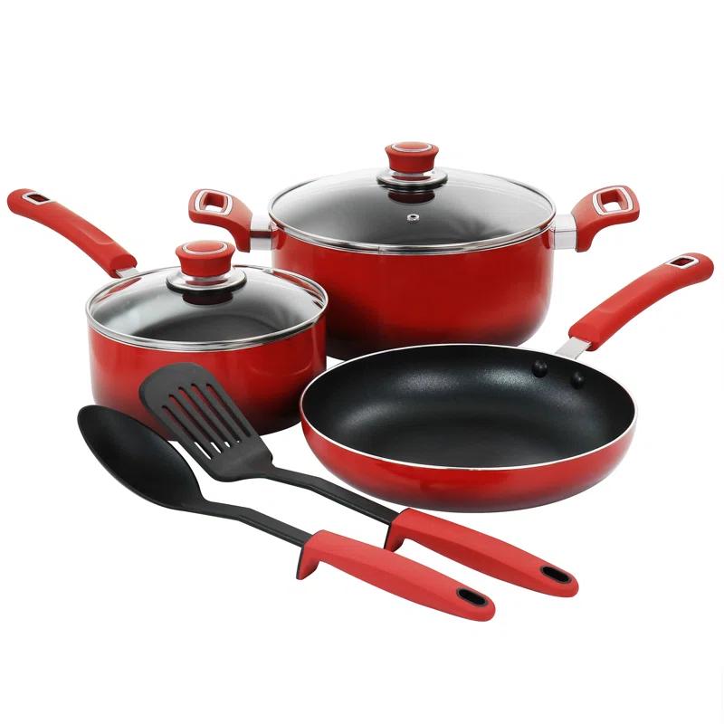 Oster Oster Non Stick 10 Piece Aluminum Cookware Set In Black