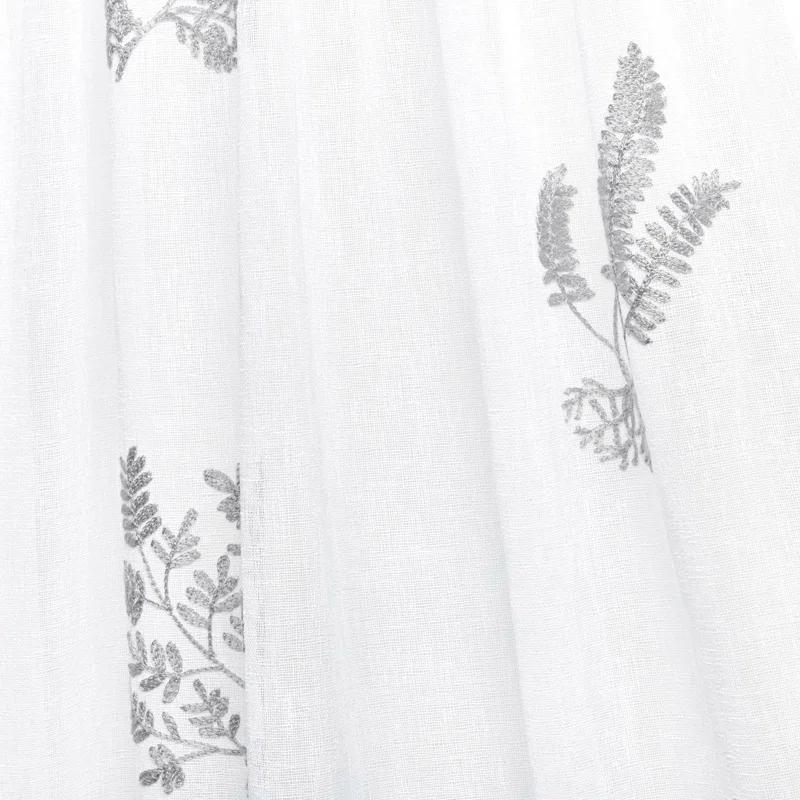 Nicole Miller Nicole Miller New York Mabel Sheer Rod Pocket Curtain Panels Pair (Set of 2)