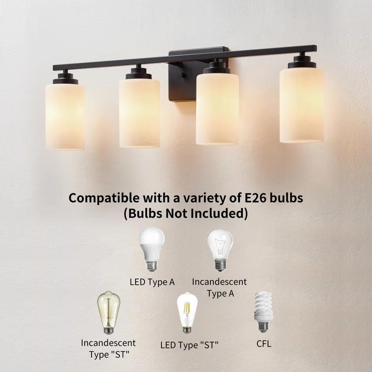 Kawoti Vanity Light With Frosted White Glass