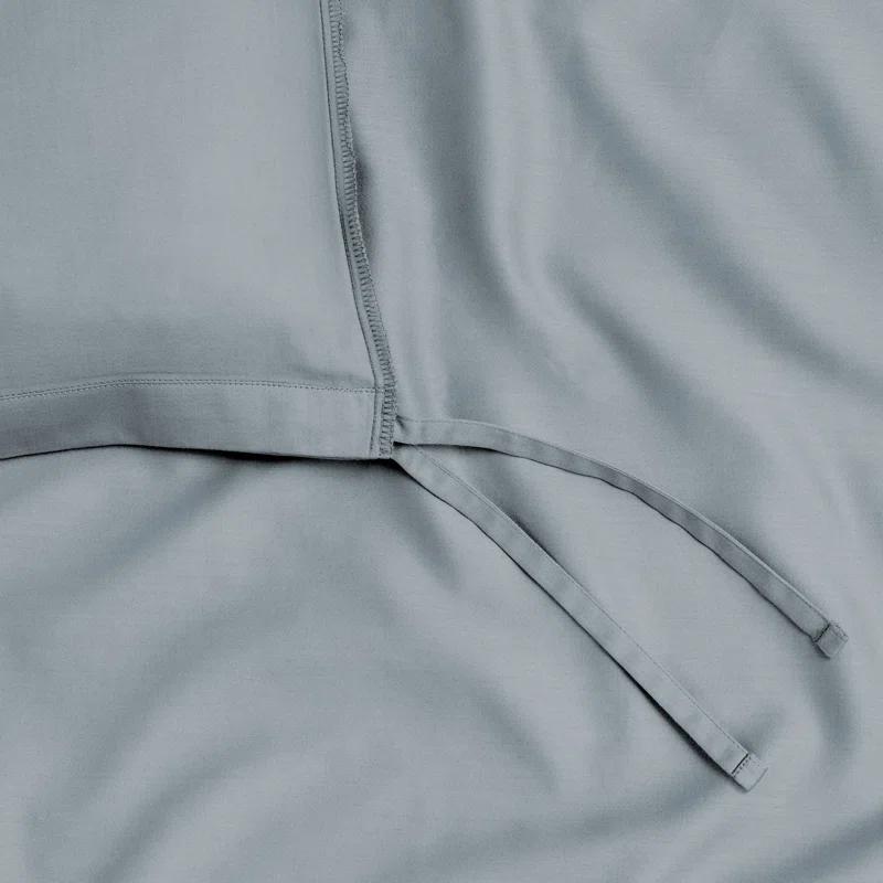 Bare Home 400 Thread Count Organic Cotton Sateen Duvet Cover Set