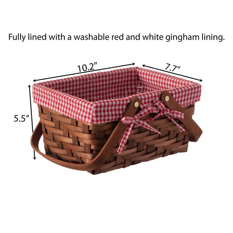 Rebrilliant Rebrilliant Solid Wood Basket