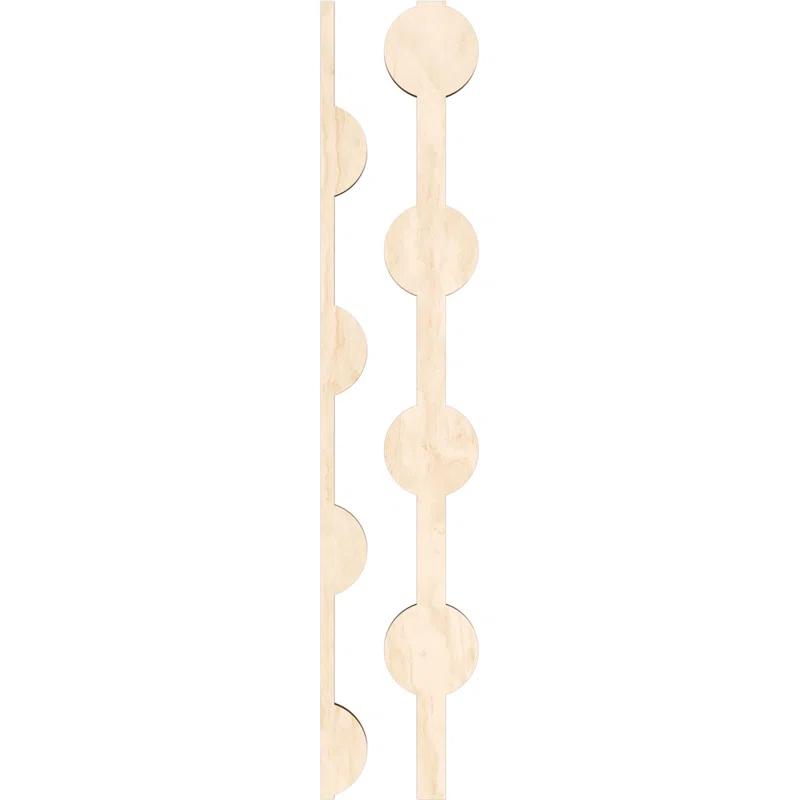 Ekena Millwork Bridgeport Adjustable Wood Decorative Slat Wall Panel Kit