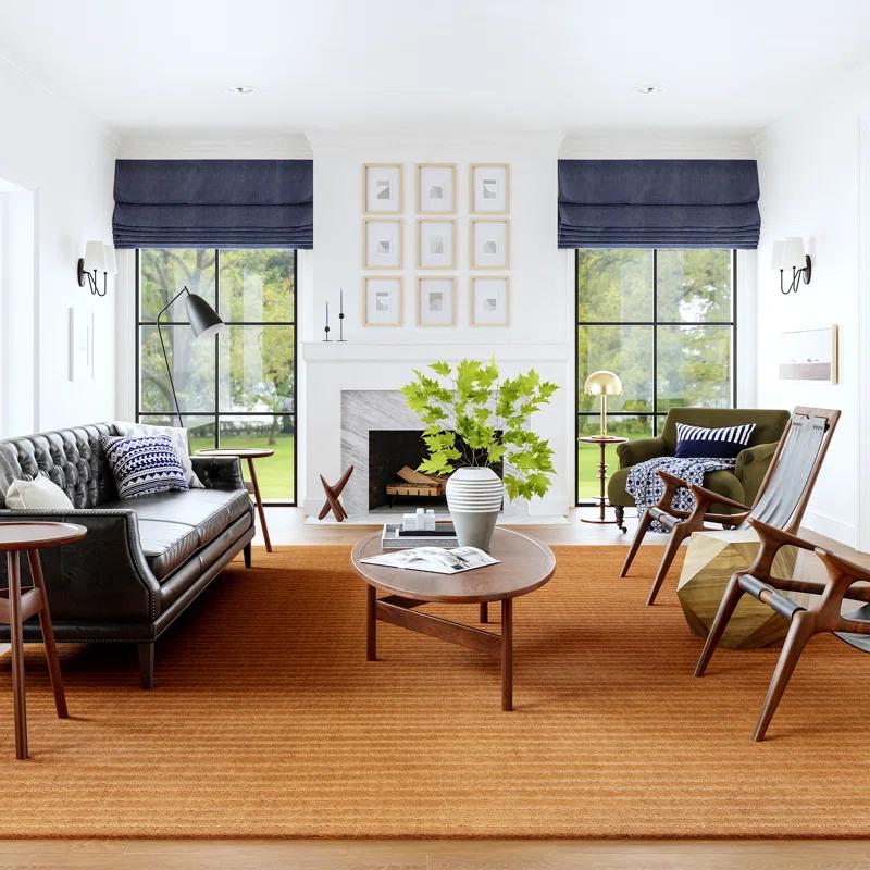 Ebern Designs Southwest Striped Wool Area Rug
