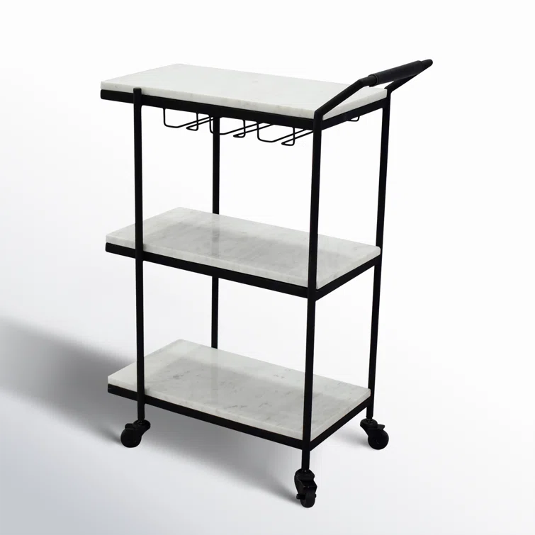 Laval Marble Bar Cart (24")