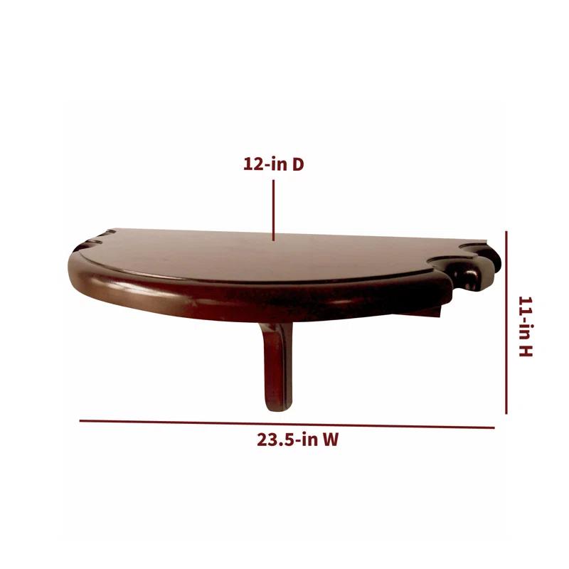 Hathaway Games Premium Half Moon Pool Cue Wall Shelf