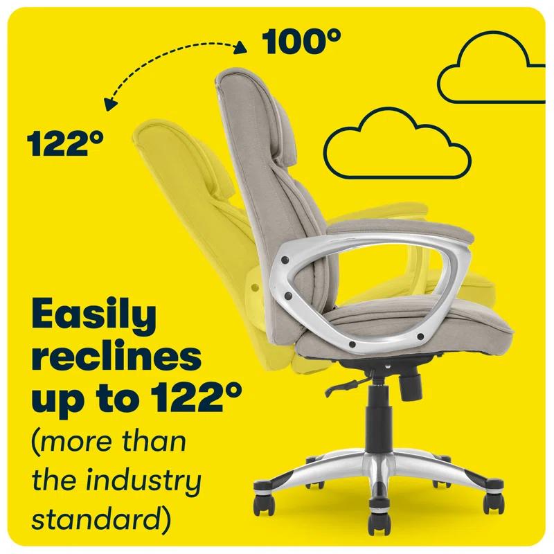 Serta Serta Hannah Executive Office Chair, Ergonomic Lumbar Support, Firm Seat Cushion, Deep Body Pillows