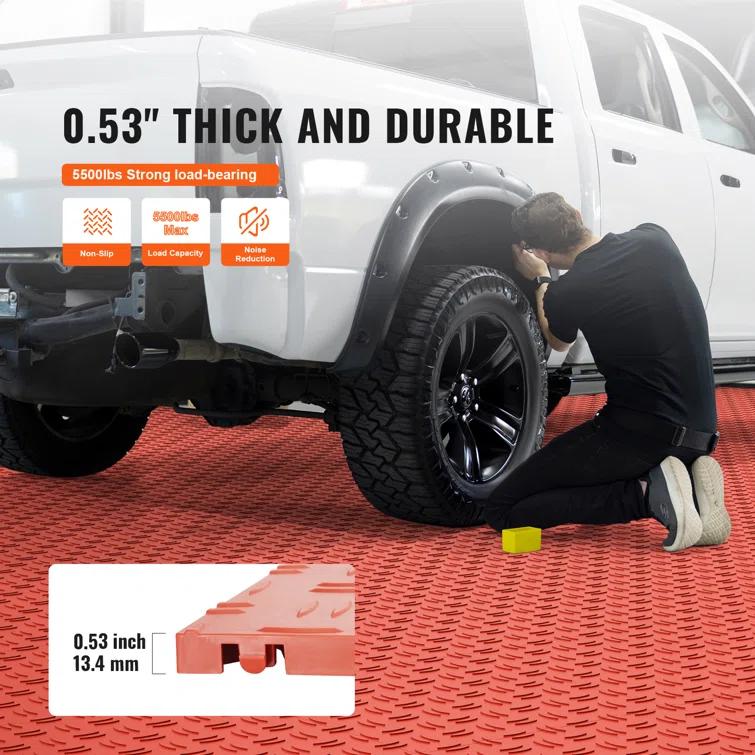 VEVOR VEVOR 12'' W x 12'' L Garage Flooring Tiles (Set of 25)