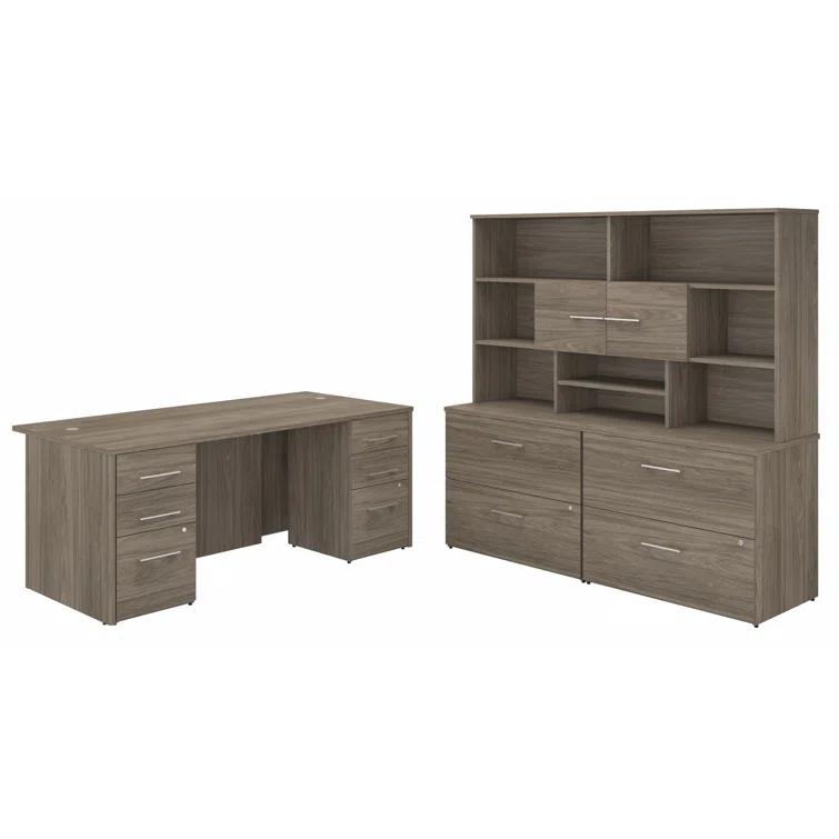 Bush Business Furniture Office 500 3 Executive Desk Office Set