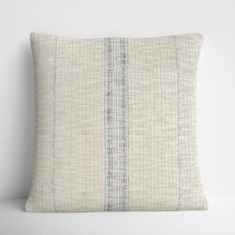 Lamina Pillow - Natural and Black / 22" x 22"