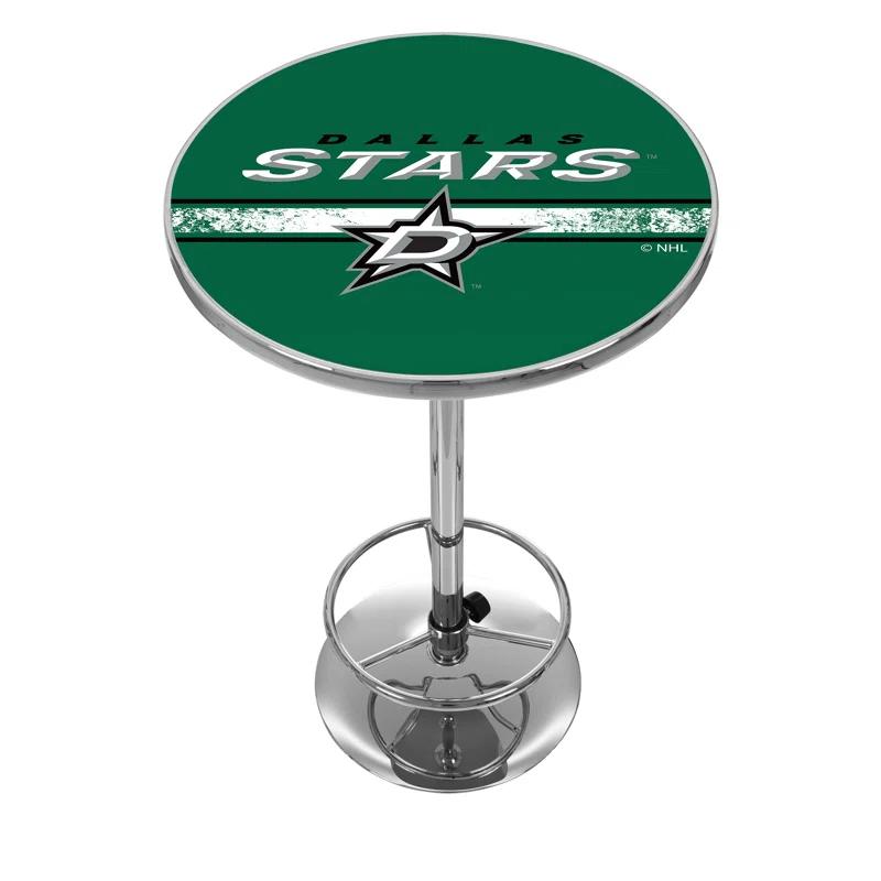 Trademark Global NHL Round Metal Base Dining Table