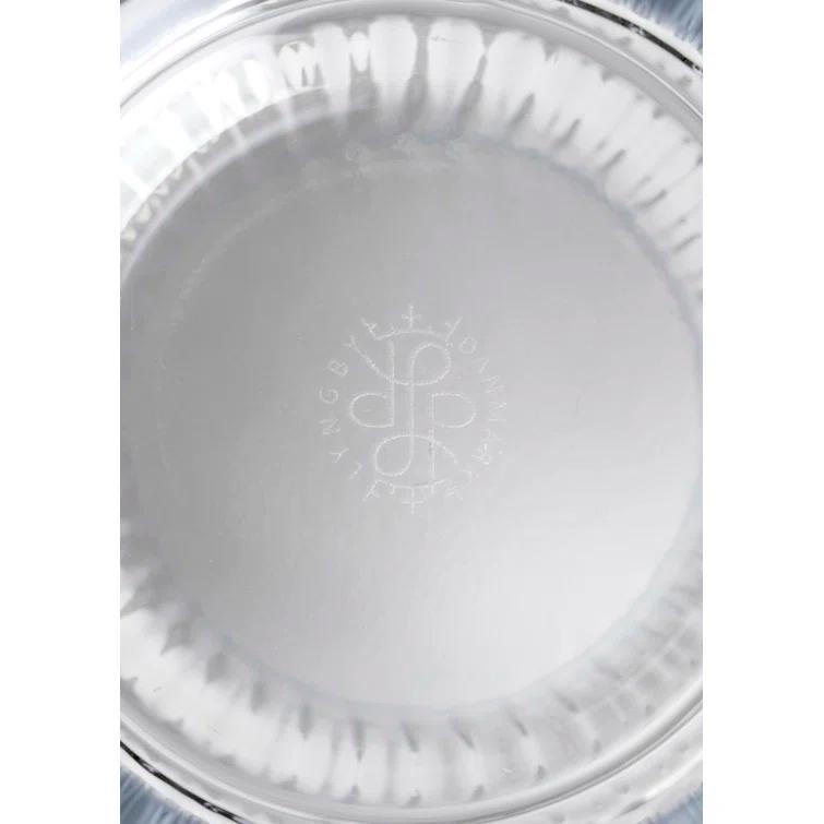 Elegant White Porcelain Fluted Table Vase