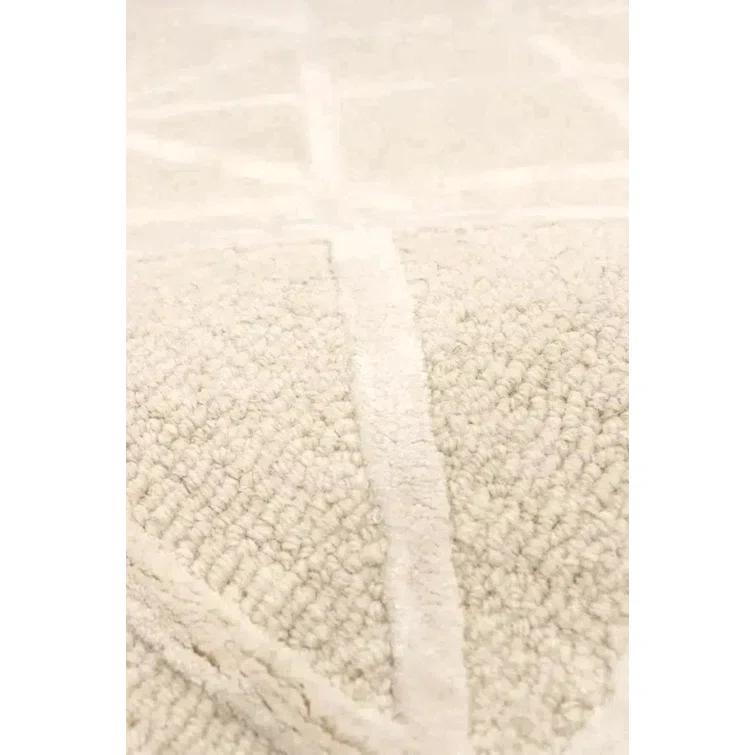 Hand Tufted Viscose Geometric Rug