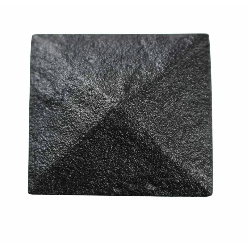 The Renovators Supply Inc. Iron Cabinet Hardware Knob Pull Square Black 1 1/4" Renovators Supply (Set of 4)