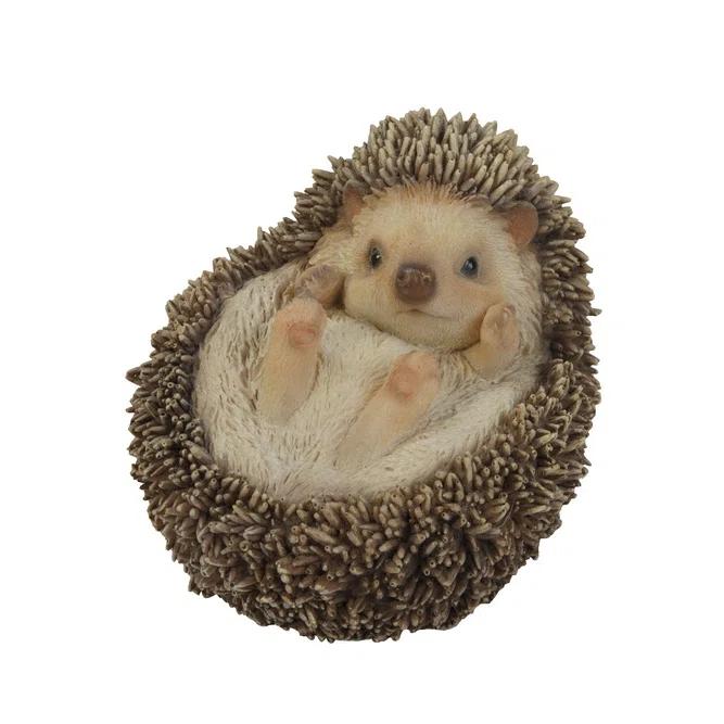 Hi-Line Gift Ltd. Hedgehog On Back Statue