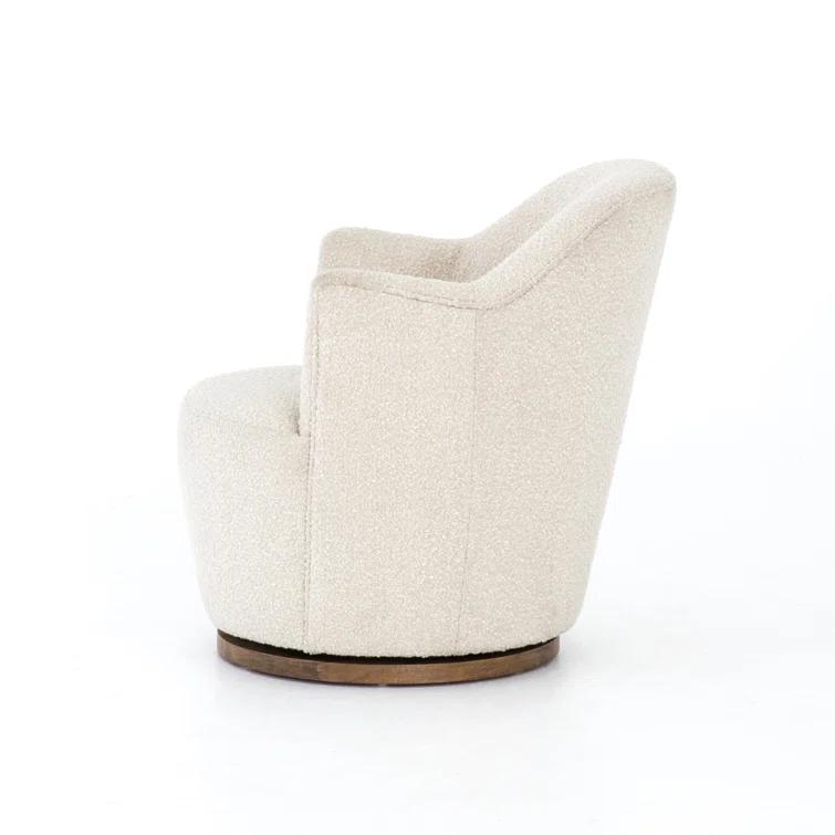 Margie Swivel Chair - Natural Boucle