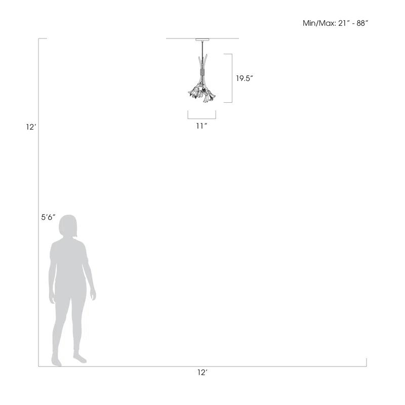 Fine Art Handcrafted Lighting Azu 11" Round Drop Light