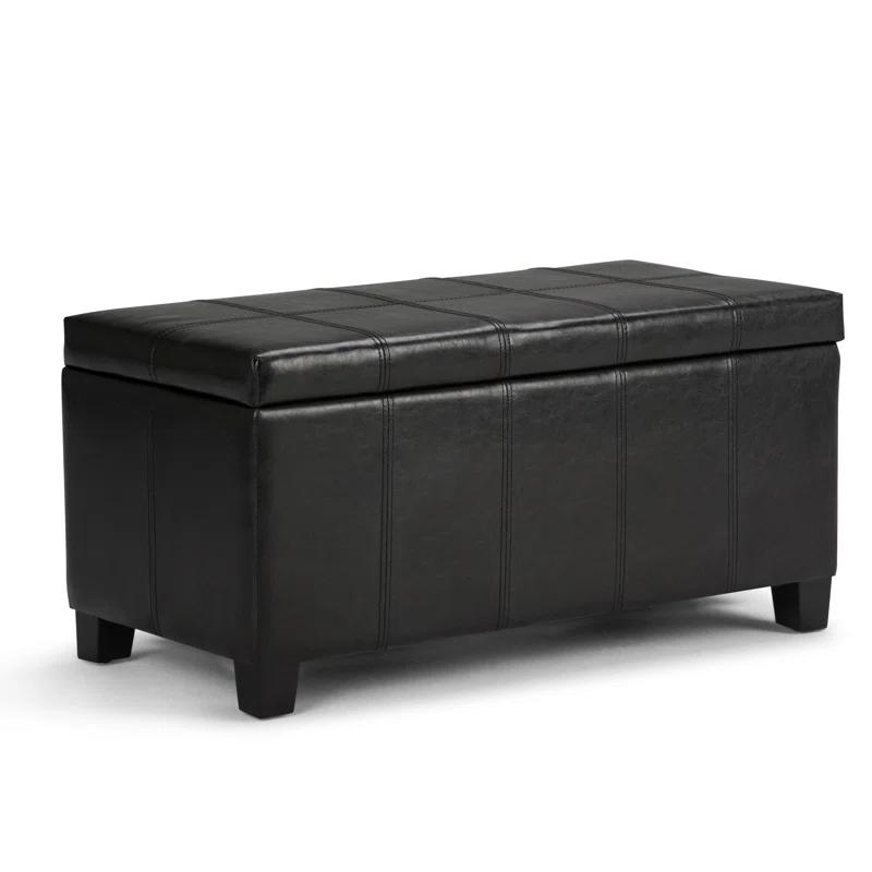 Dover Faux Leather Ottoman