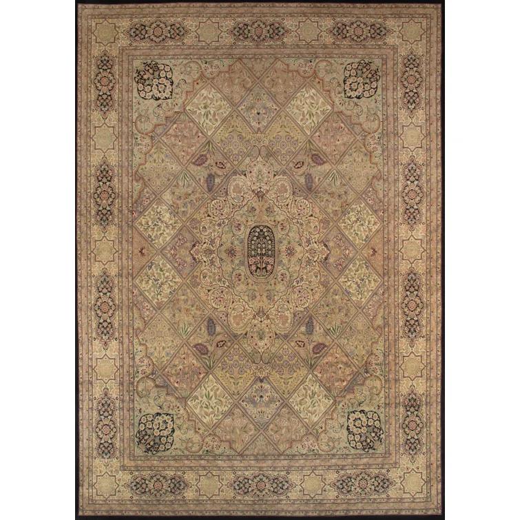 Pasargad Baku One-of-a-Kind 10'2" X 14'4" 2010s Wool Area Rug in