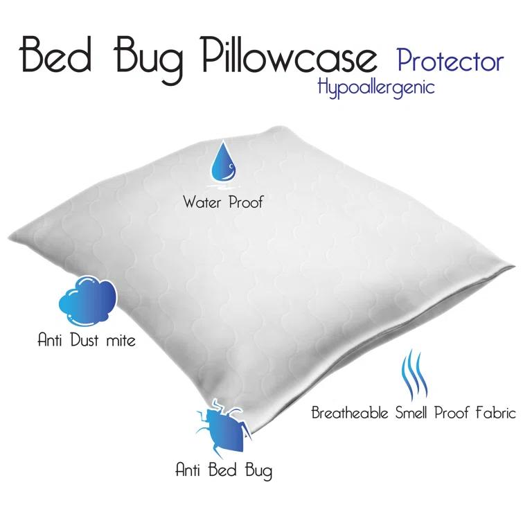 Remedy Remedy Waterproof Pillow Protector – Hypoallergenic Cotton Pillowcase with Zipper to Help Prevent Bed Bugs and Dust Mites