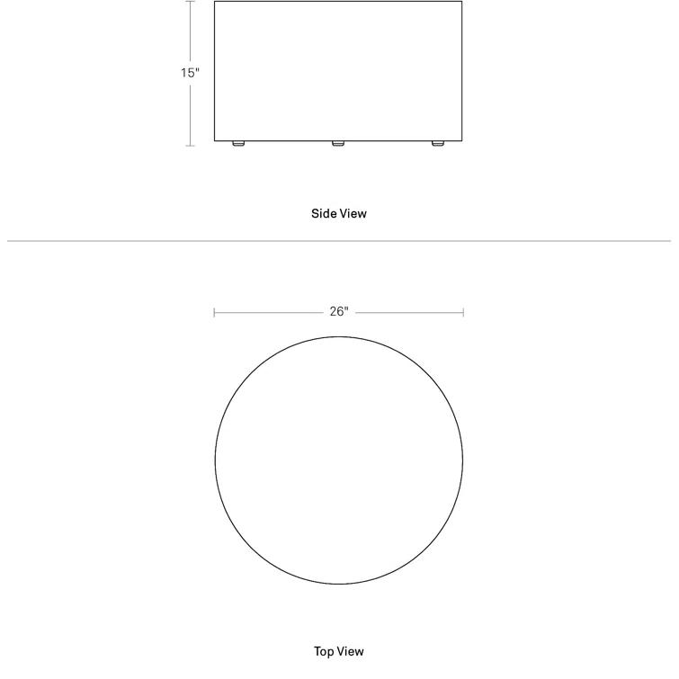 Blu Dot Bumper Upholstered Ottoman