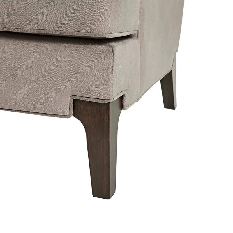 Anna Martha Stewart Anna Velvet Armchair with Lumbar Pillow
